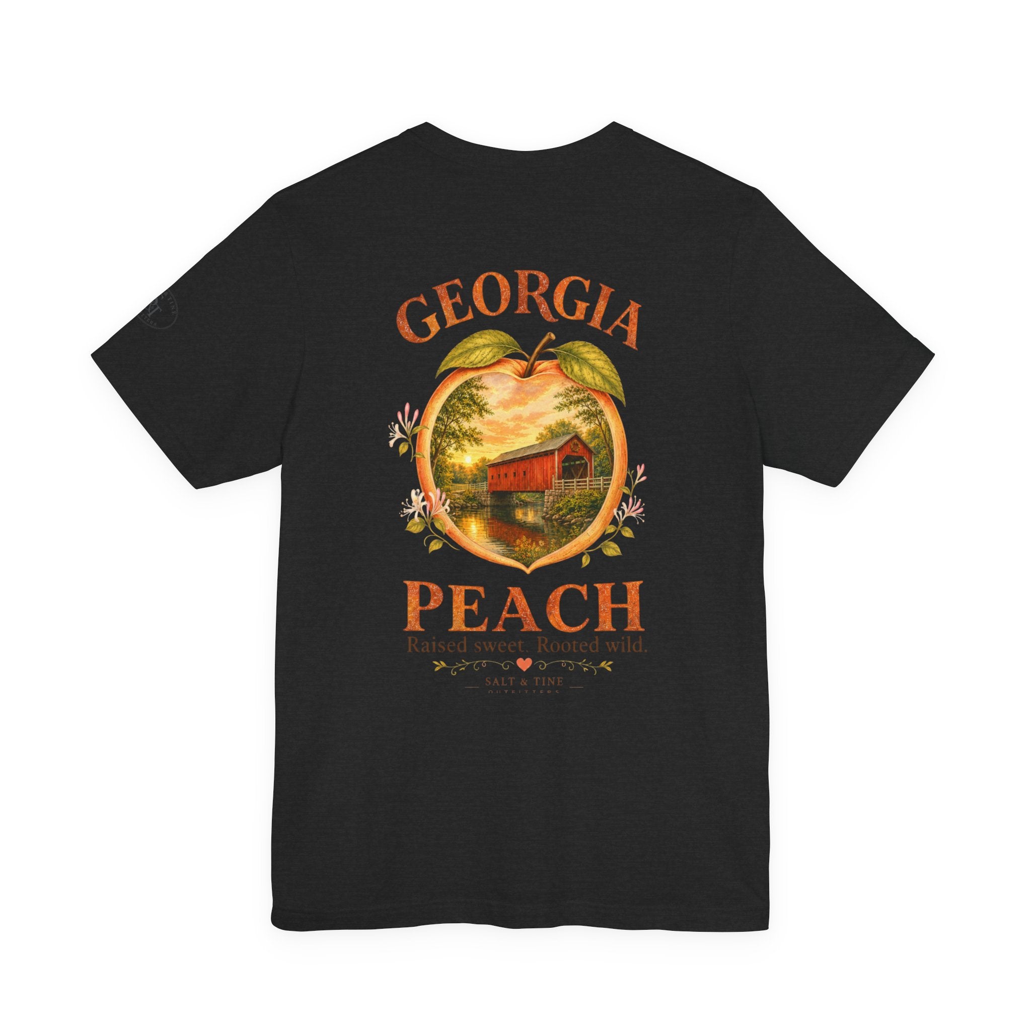 Georgia Peach Historic Bridge Tee — Ladies' Classic Short Sleeve
